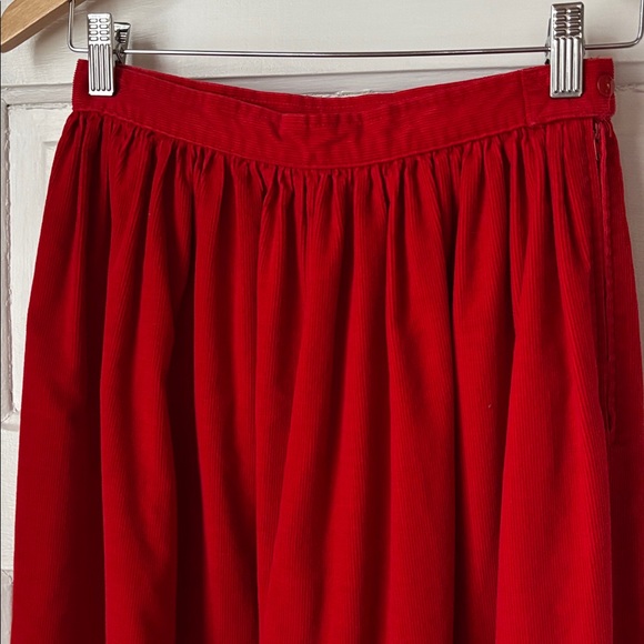 VINTAGE NEW EXPRESSIONS BY BOBBIE BROOKS TIERED CORDUROY SKIRT - Picture 2 of 8